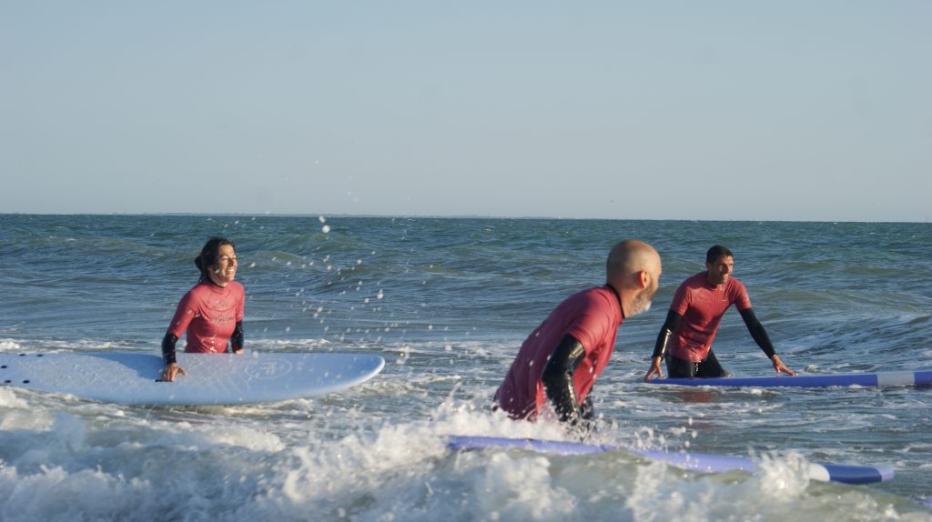 cours de surf débutant Longeville